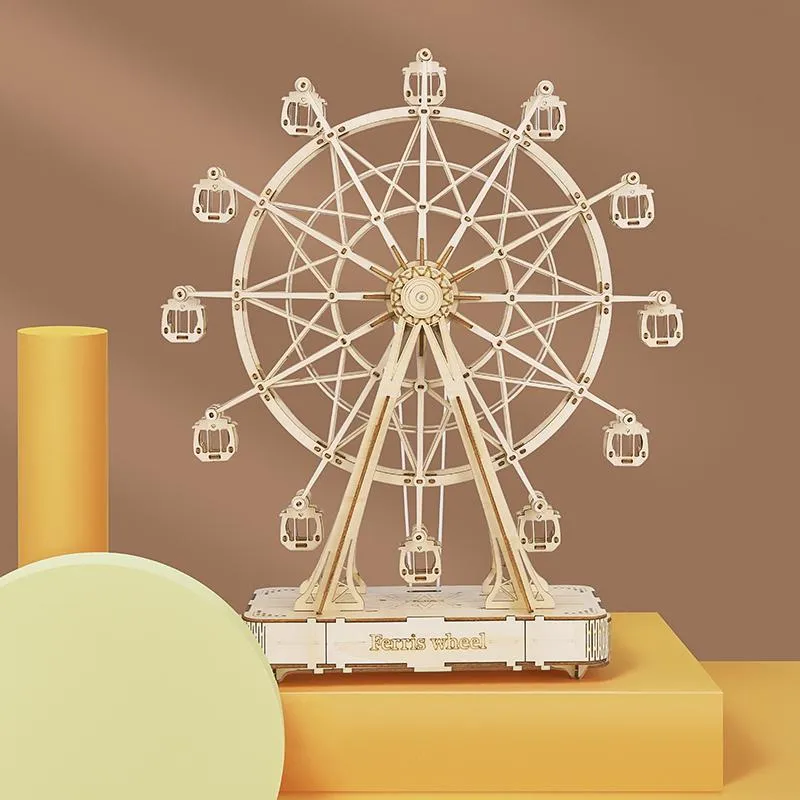 Ferris Wheel Music Box Wooden Puzzle