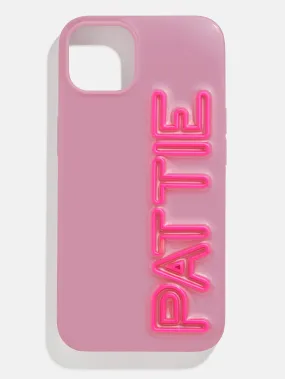 Fine Line Custom iPhone Case - Dark Purple/Hot Pink