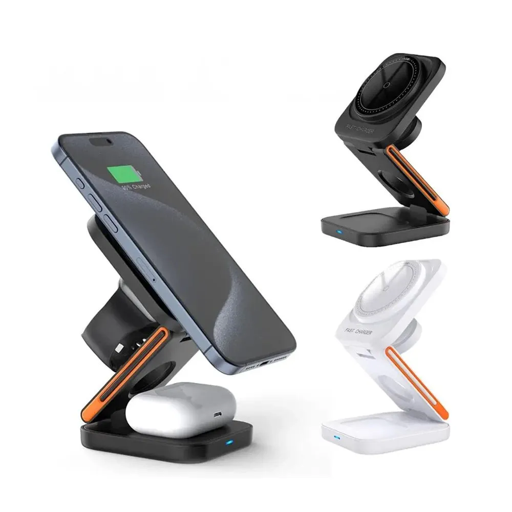 FlexiMag Trio: 3 in 1 Foldable MagSafe Charging Stand