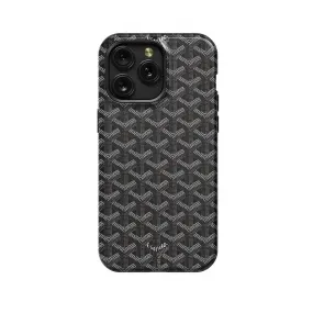 Goyard Phone Case Black Pattern Goyard iPhone Samsung Pixel & More