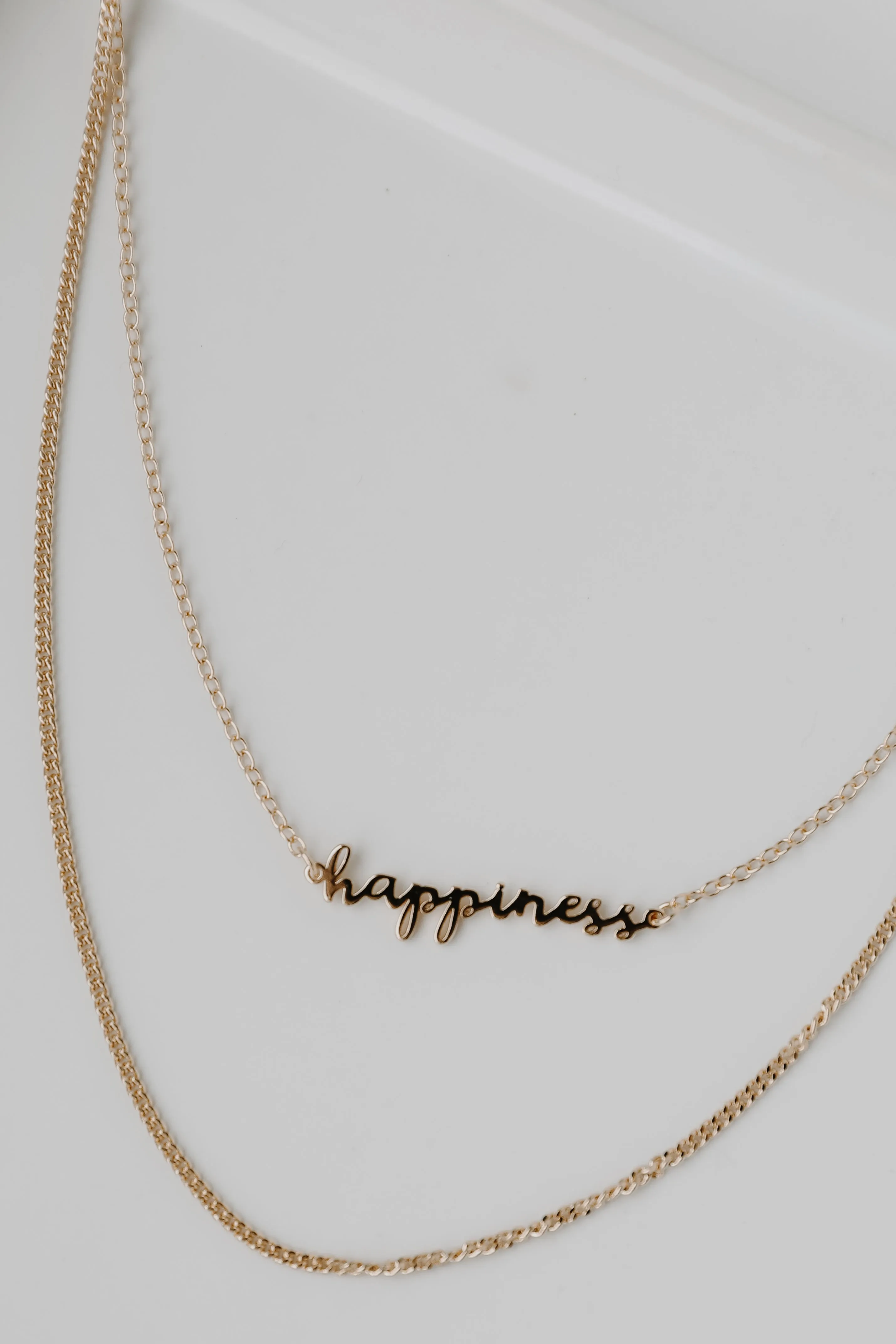 Happiness Gold Layered Necklace