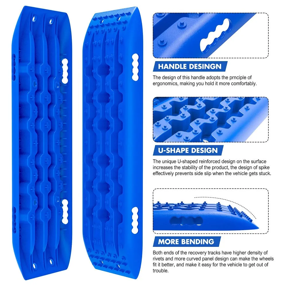 Heavy Duty Traction Boards & Straps - 4x4 Recovery by X-BULL