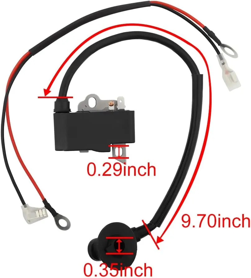 Hipa Ignition Coil with Wire for Stihl TS410 TS420 Cut Off Saw Replace 4238 400 1301 4238-400-1307