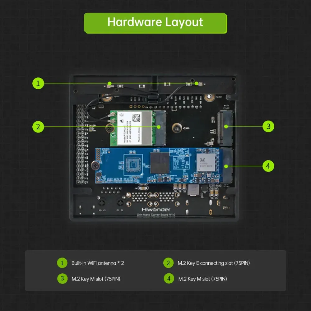 Hiwonder Jetson Orin NX Development Kit 8GB SOM Module (Advanced Camera Kit)