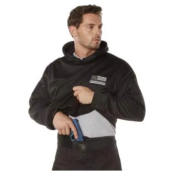 Honor and Respect Thin Blue Line Concealed Carry Hoodie - Black