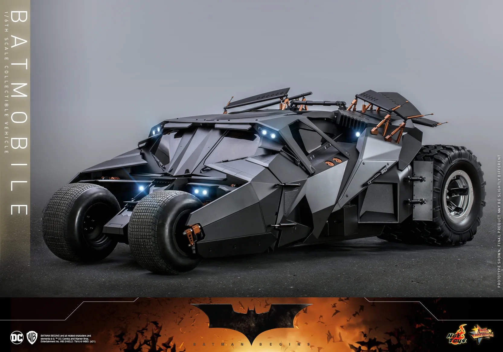 Hot Toys - MMS596 - Batman Begins - 1/6th scale Batmobile Collectible Vehicle