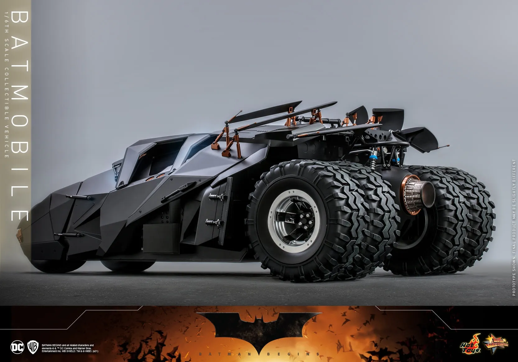 Hot Toys - MMS596 - Batman Begins - 1/6th scale Batmobile Collectible Vehicle