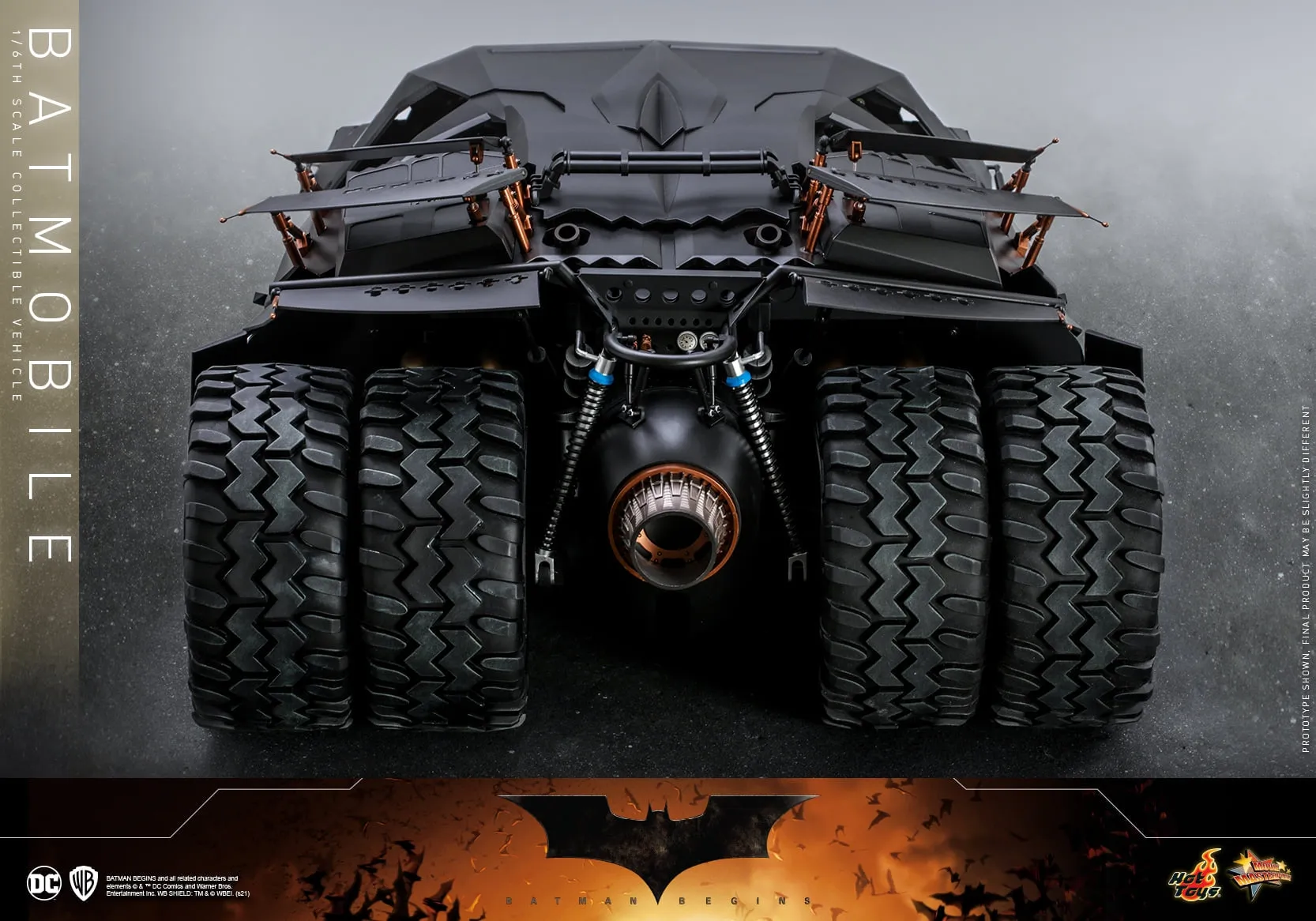 Hot Toys - MMS596 - Batman Begins - 1/6th scale Batmobile Collectible Vehicle