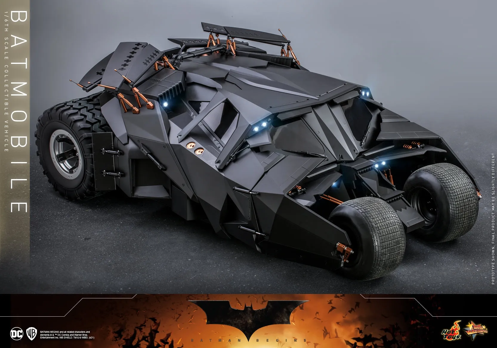 Hot Toys - MMS596 - Batman Begins - 1/6th scale Batmobile Collectible Vehicle