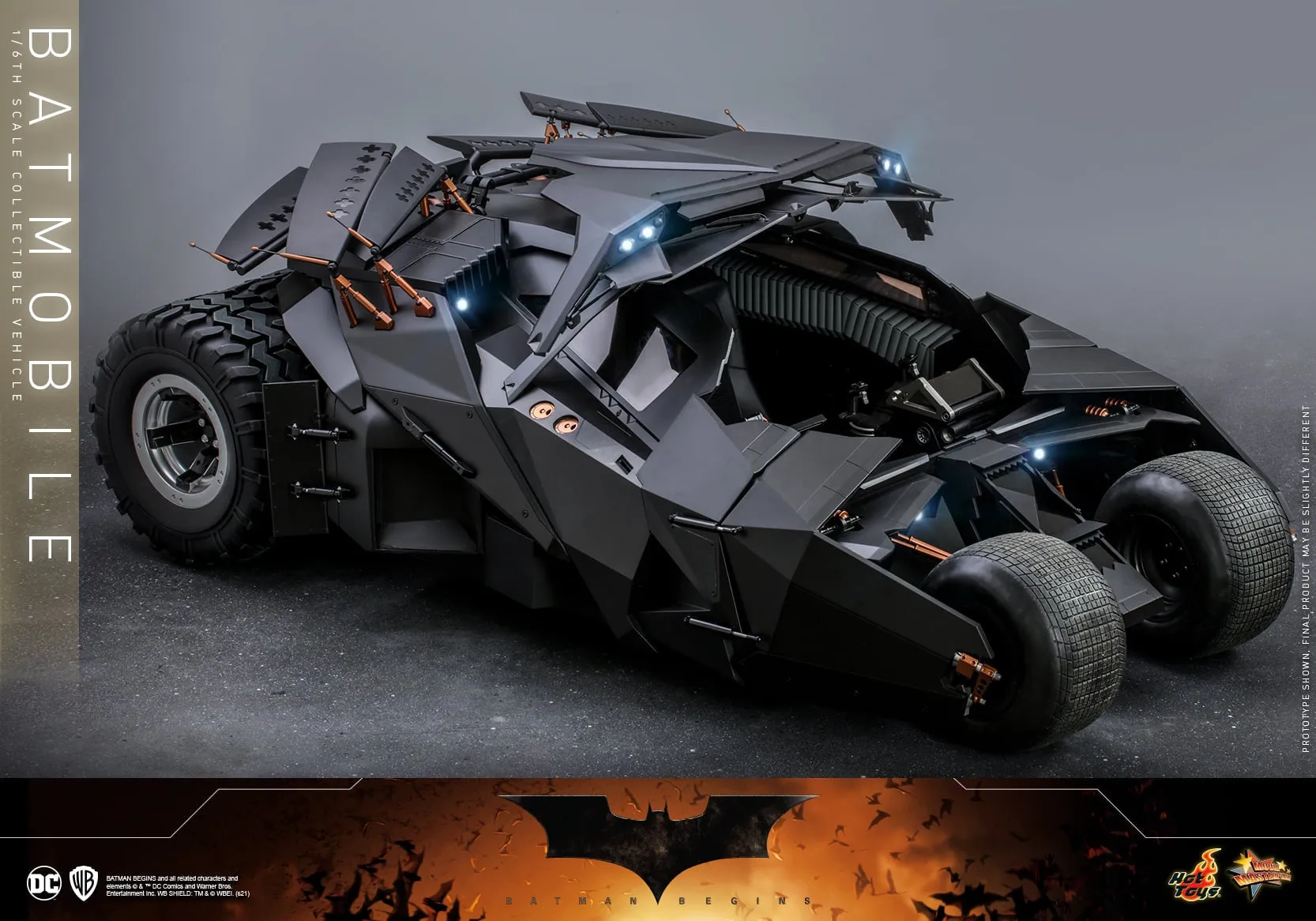 Hot Toys - MMS596 - Batman Begins - 1/6th scale Batmobile Collectible Vehicle