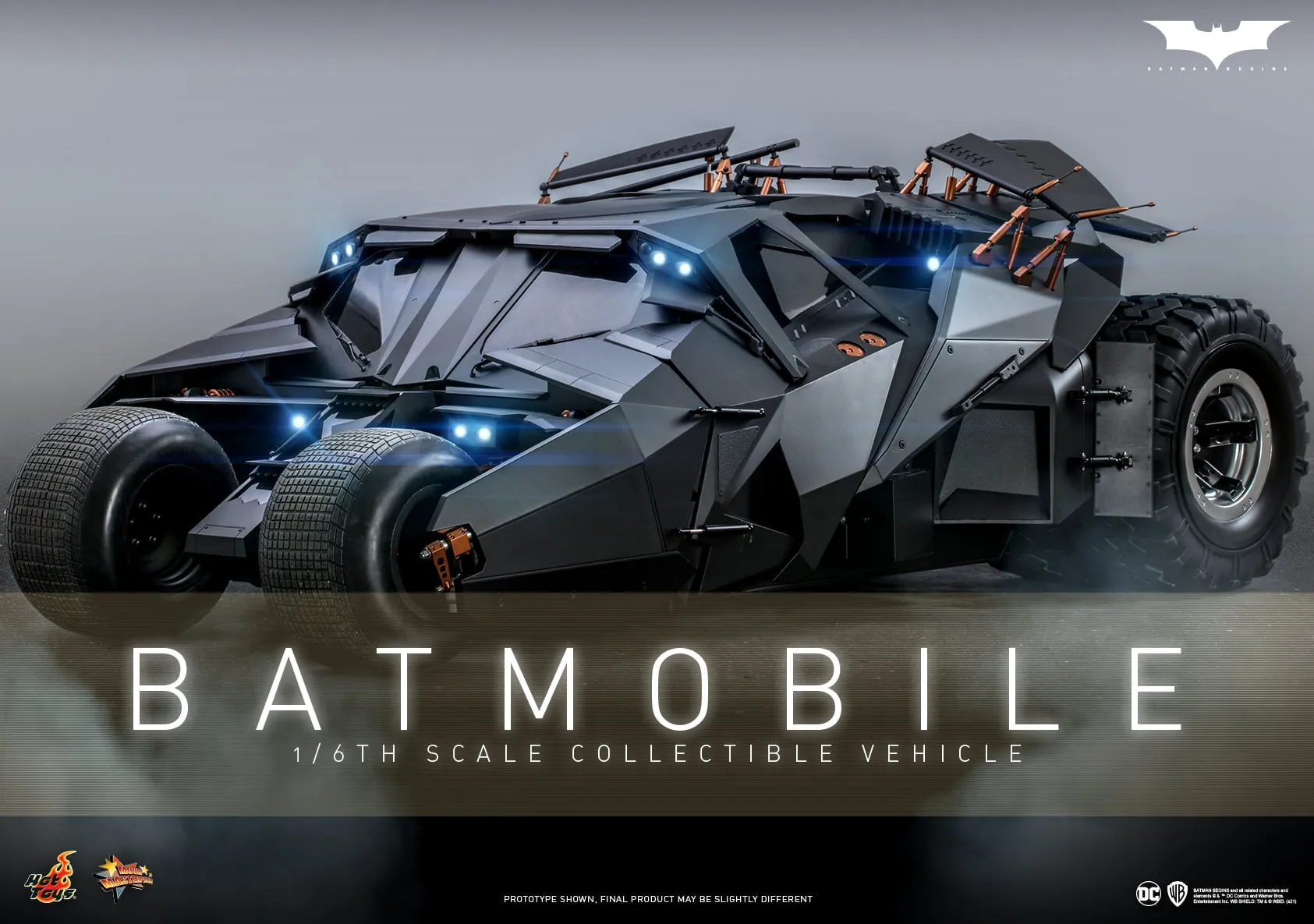 Hot Toys - MMS596 - Batman Begins - 1/6th scale Batmobile Collectible Vehicle