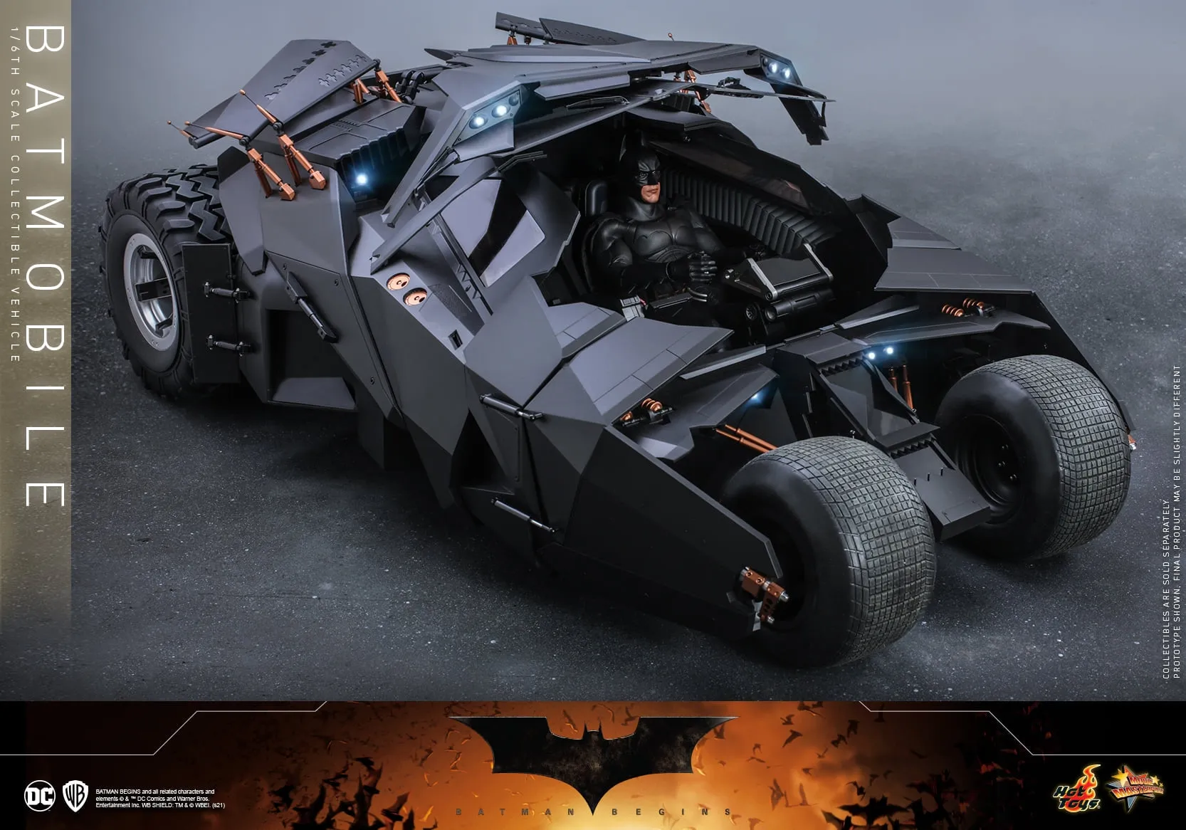 Hot Toys - MMS596 - Batman Begins - 1/6th scale Batmobile Collectible Vehicle