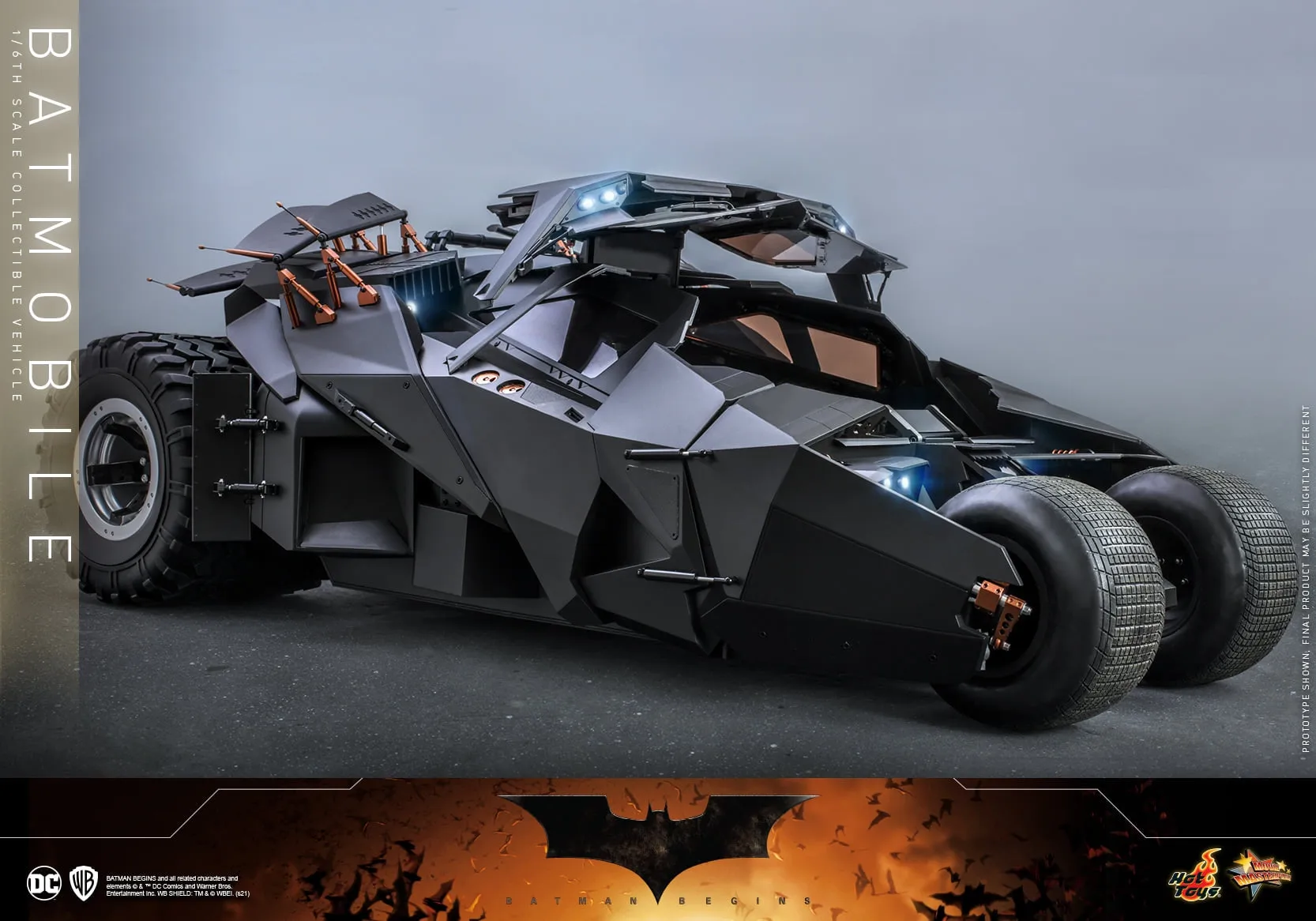 Hot Toys - MMS596 - Batman Begins - 1/6th scale Batmobile Collectible Vehicle