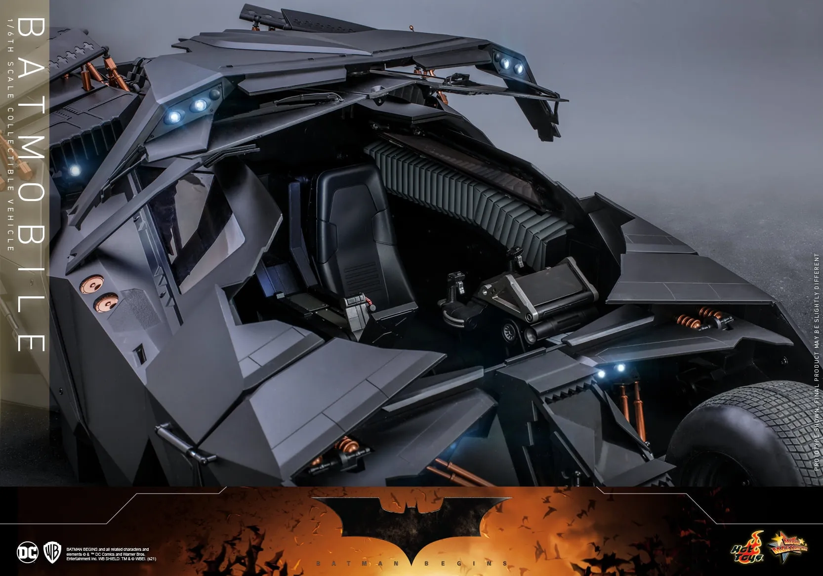 Hot Toys - MMS596 - Batman Begins - 1/6th scale Batmobile Collectible Vehicle