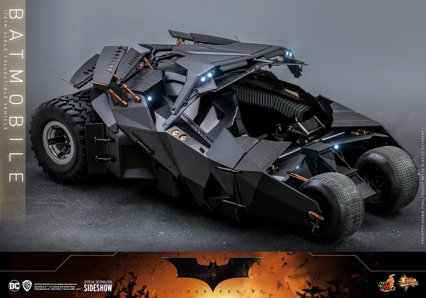 Hot Toys The Dark Knight Trilogy Batmobile Sixth Scale Figure Accessory