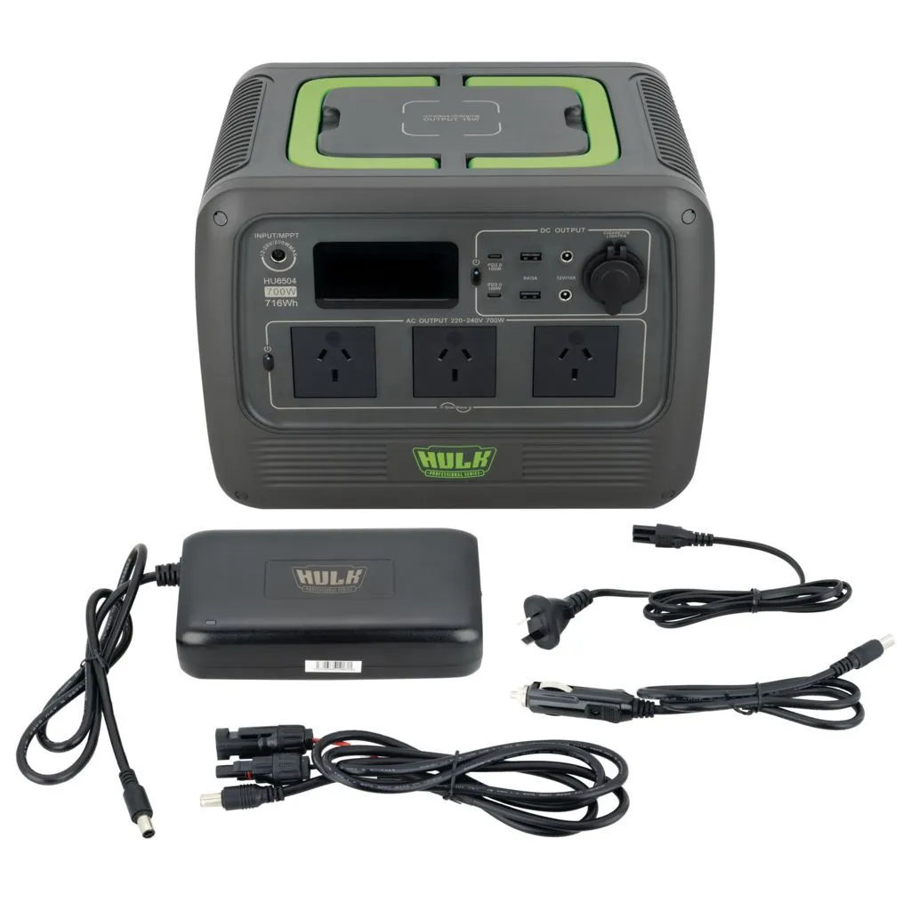 Hulk 4x4 Portable Power Station (With 700W Pure Sine Inverter)