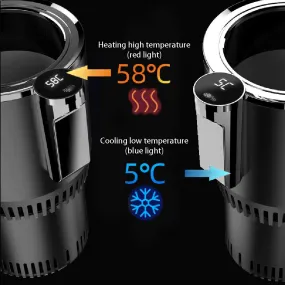 Intelligent Car Cup Warmer Cooler 2 in 1 with Smart Digital Display