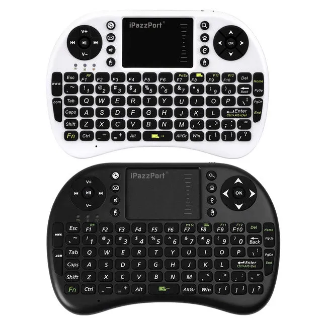 iPazzPort Mini Wireless Keyboard 2.4G with Touchpad Handheld Keyboard for PC Android TV High sensitivity touch drop shipping