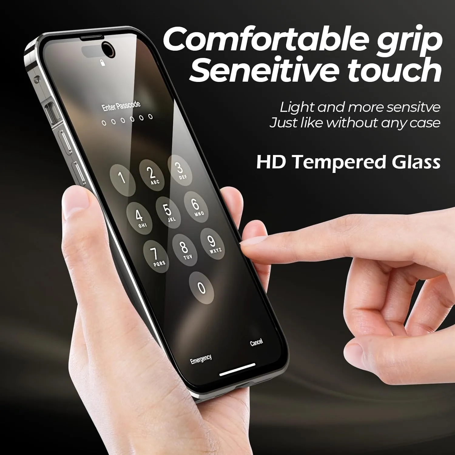 iPhone 16 Pro Max Magnetic Tempered Glass Protector Case