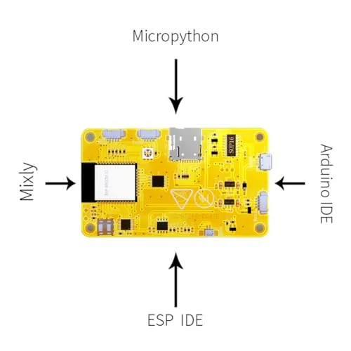 Kenntsh ESP32 Development Board - WiFi Bluetooth 2.8Inch 240X320 LCD TFT Touch Display Screen Module Metal ESP32 Development Board   Acrylic Shell