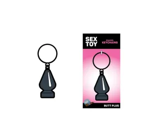 Keyring - Butt Plug - Gray