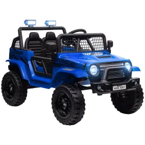 Kids Ride On Car, 12V Electric Truck w/ Suspension - Blue