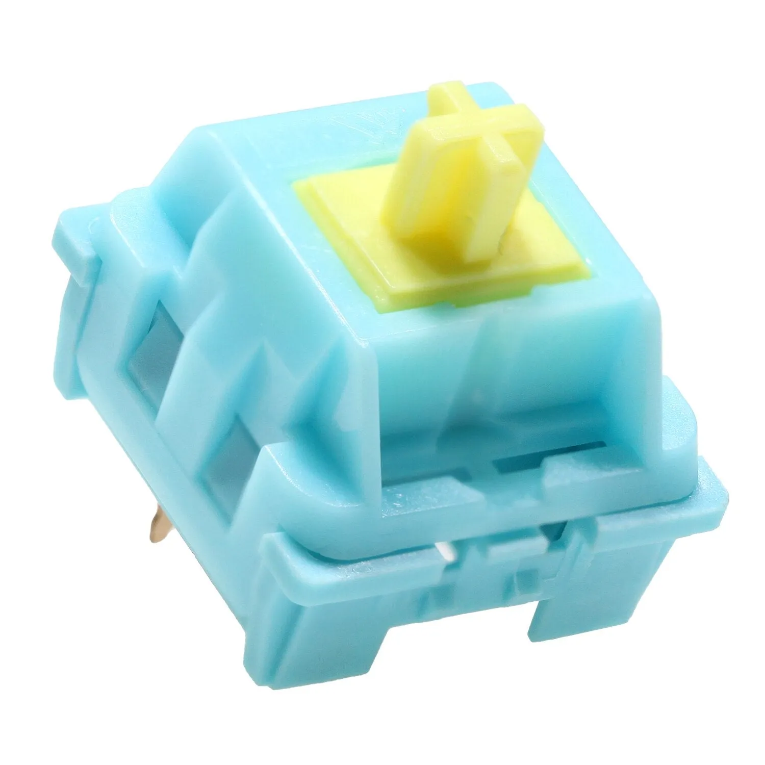 KTT Sea Salt Lemon Switch Linear 53g MX switch for mechanical keyboard 80m Factory Lubed POM RGB 3pin Selected Spring