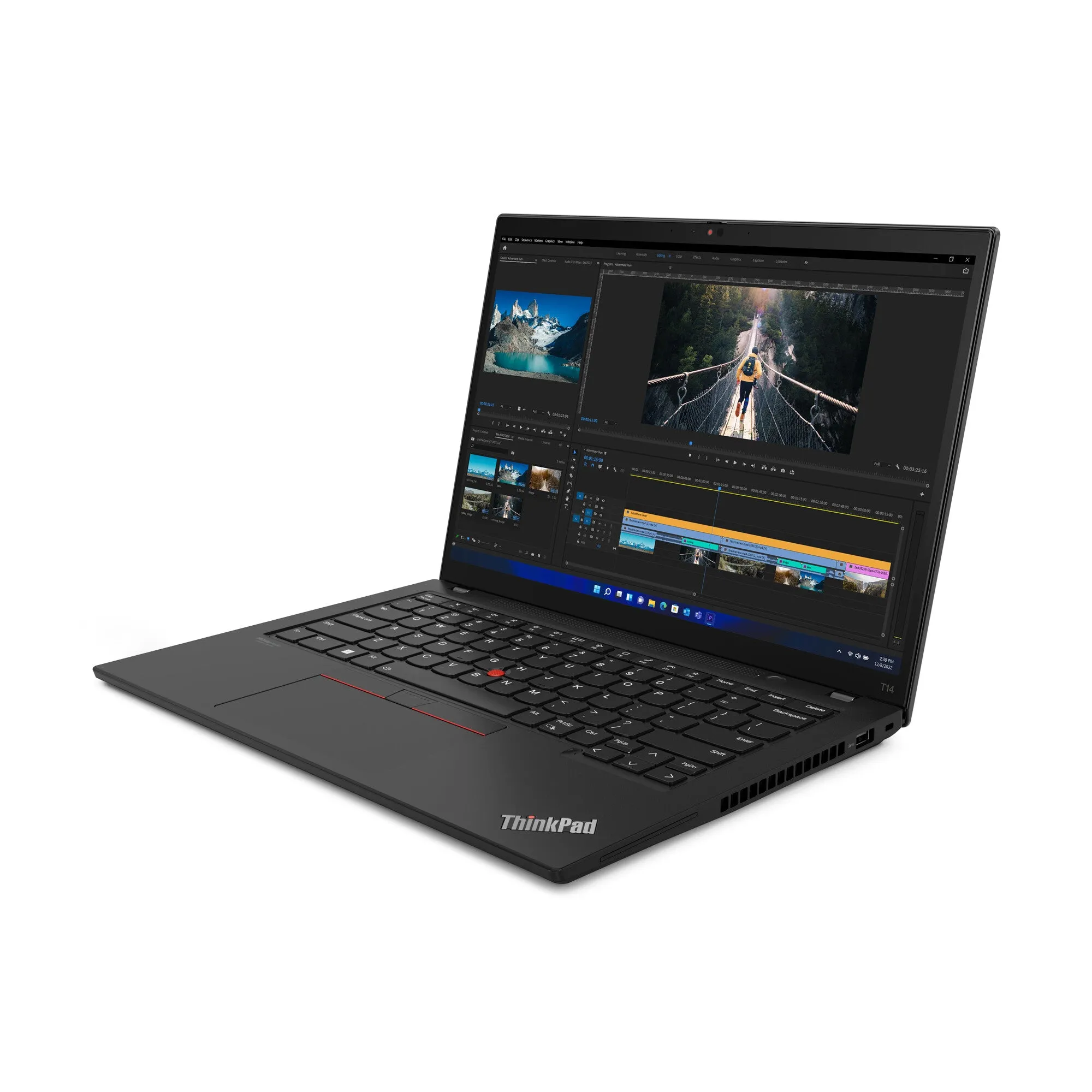 Lenovo ThinkPad T14 Intel® Core™ i5 i5-1235U Laptop 35.6 cm (14") WUXGA 8 GB DDR4-SDRAM 256 GB SSD Wi-Fi 6E (802.11ax) Windows 11 Pro Black