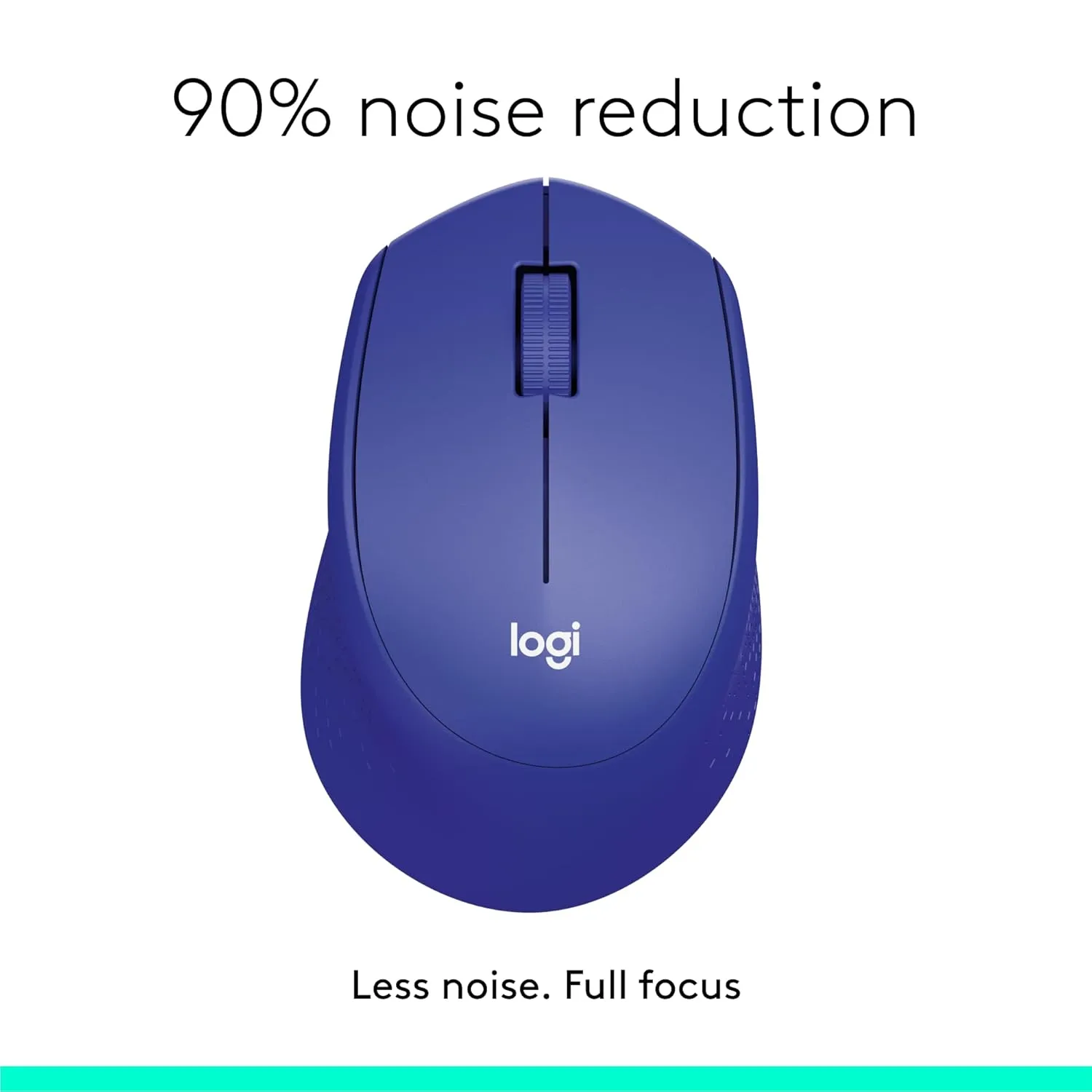 Logitech Silent Plus M331 Wireless Mouse 靜音無線滑鼠 - Blue 藍色 910-004948 原裝行貨