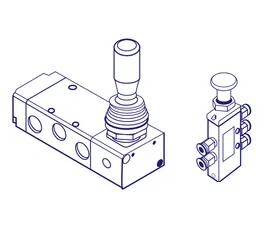 Metal Work MEV 23 RSS NC Mechanical Valve (7001000400) 1/8" ,3/2