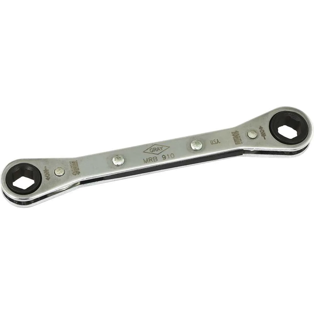 Metric Flat Ratcheting Box End Wrenches - 6 Point