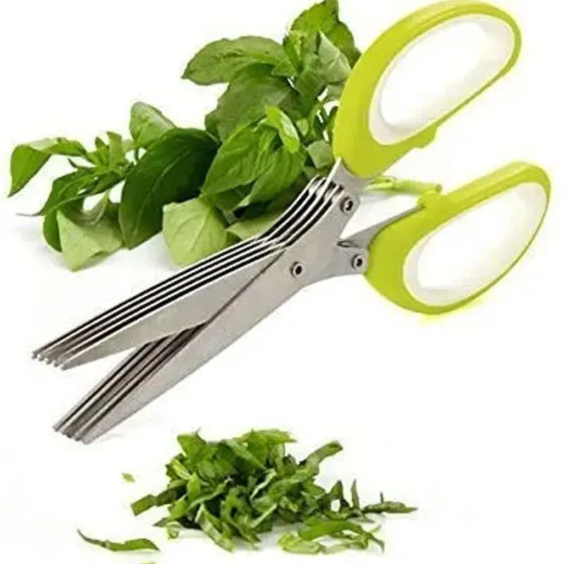 Multi-Functional Stainless Steel Kitchen Scissors – 5 Layers