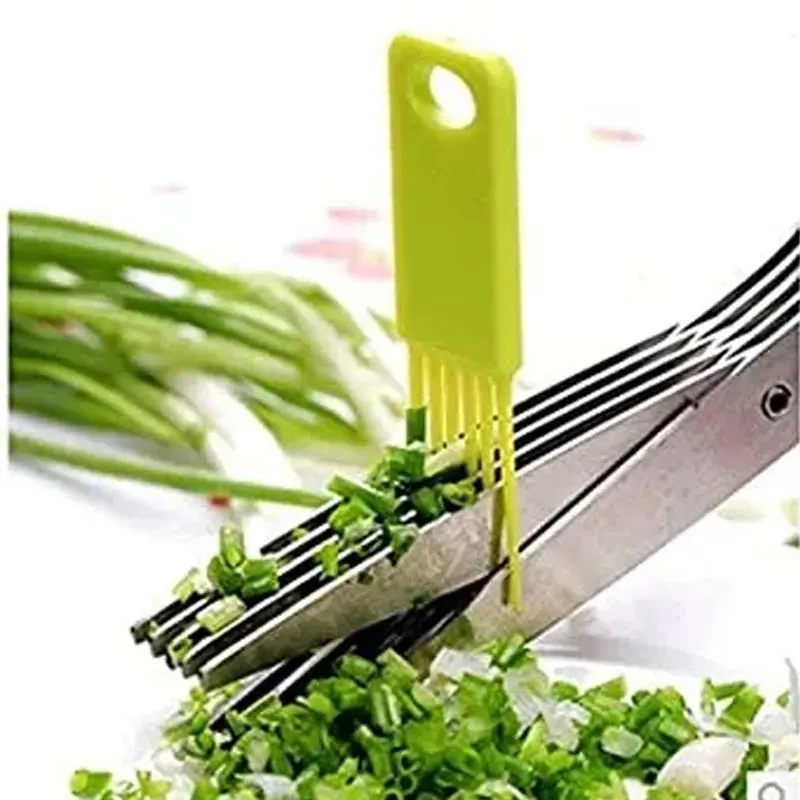 Multi-Functional Stainless Steel Kitchen Scissors – 5 Layers