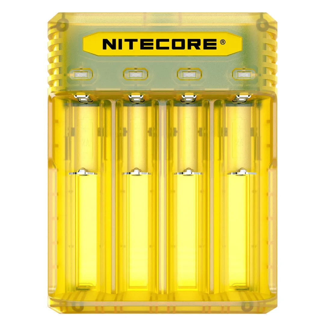 Nitecore Q4 4-Slot Universal IMR/Li-Ion Battery Charger (Juicy Mango)