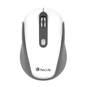 Optical Wireless Mouse NGS HAZEWHITE 800/1600 dpi White Black