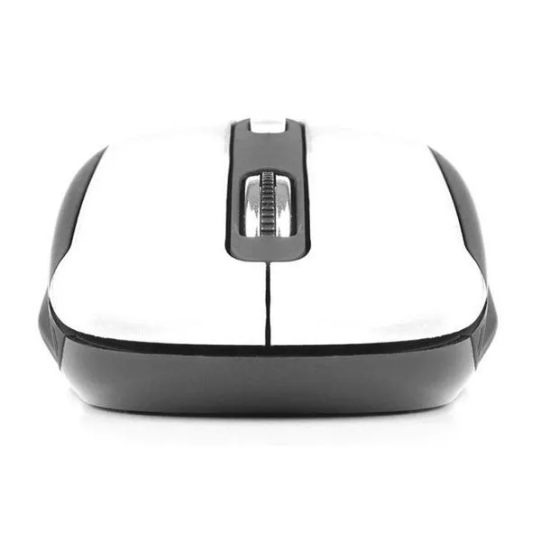 Optical Wireless Mouse NGS HAZEWHITE 800/1600 dpi White Black