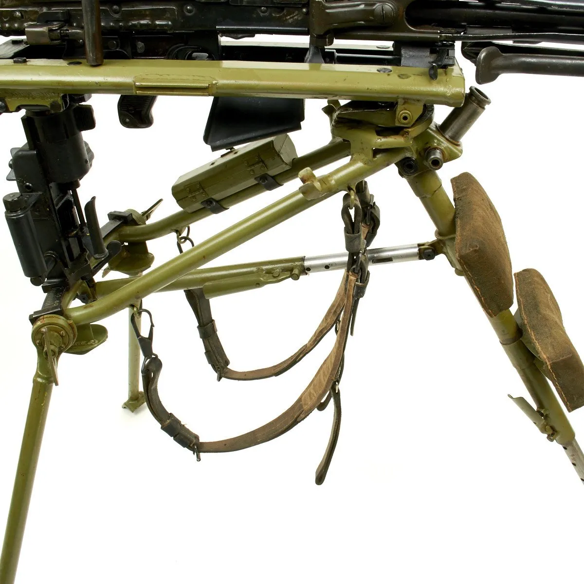 Original German WWII MG 42 Display Machine Gun with Lafette Mount- Marked dfb Dated 1943