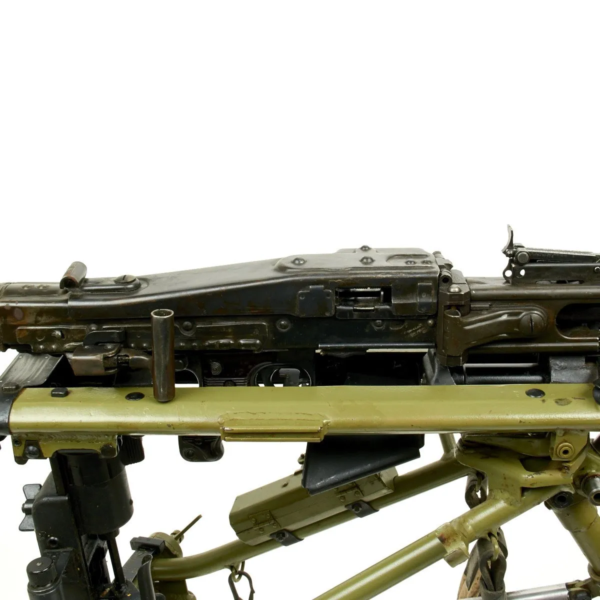 Original German WWII MG 42 Display Machine Gun with Lafette Mount- Marked dfb Dated 1943