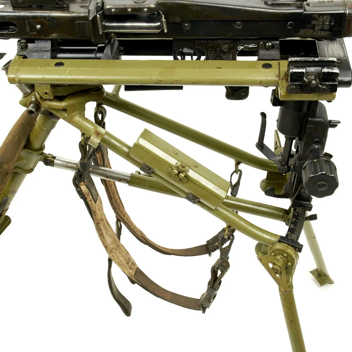 Original German WWII MG 42 Display Machine Gun with Lafette Mount- Marked dfb Dated 1943