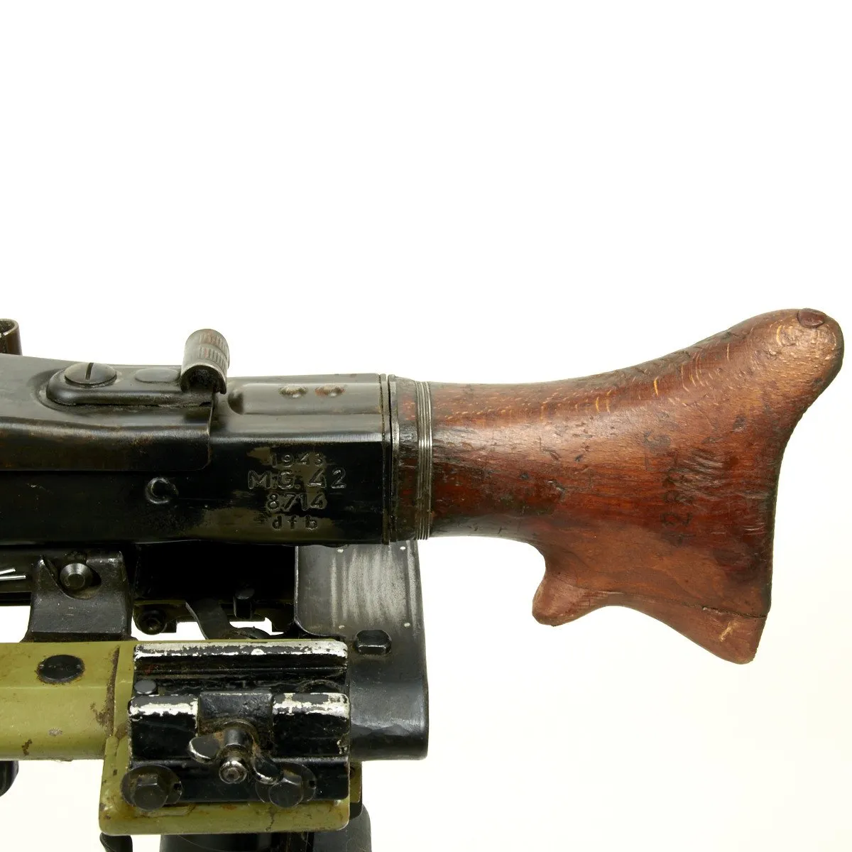 Original German WWII MG 42 Display Machine Gun with Lafette Mount- Marked dfb Dated 1943