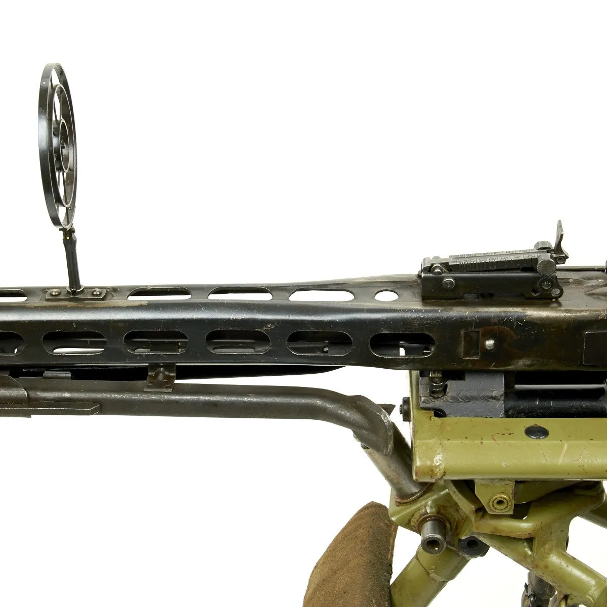 Original German WWII MG 42 Display Machine Gun with Lafette Mount- Marked dfb Dated 1943