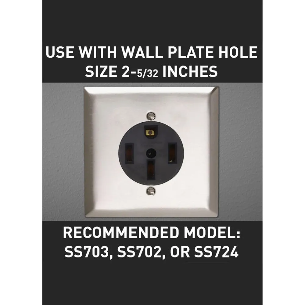 Pass & Seymour 50A NEMA 14-50R Electrical Outlet for Range/ Dryer/EV Charger