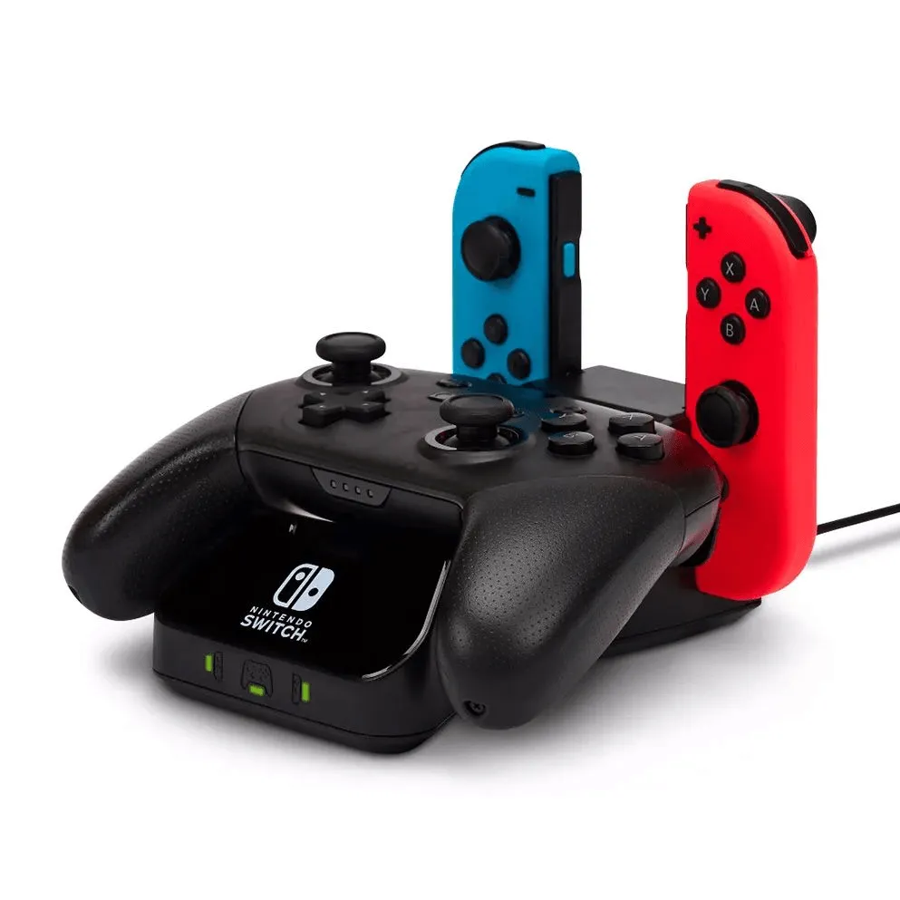 PowerA Charging Station for Nintendo Switch Joy Con & Pro Controller Black