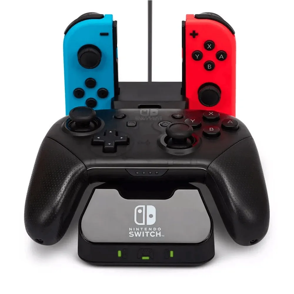 PowerA Charging Station for Nintendo Switch Joy Con & Pro Controller Black