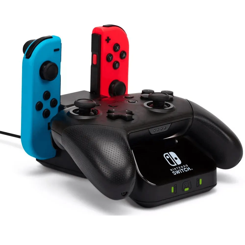 PowerA Charging Station for Nintendo Switch Joy Con & Pro Controller Black