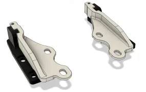 Precision Works Quick Release Hood Hinges - Honda Prelude 92-01