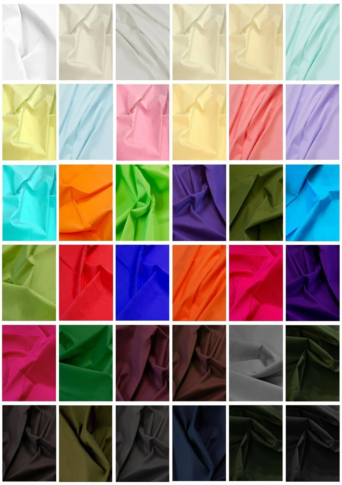 Premium PolyCotton Fabric 65/35 Blended Dyed Fabric 45" (112cm) Wide for Craft, Dressmaking, Face Masks & NHS Uniforms