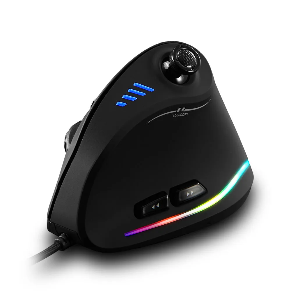 Programming Wired Vertical Mouse Optical with Joystick, Ergonomic Design