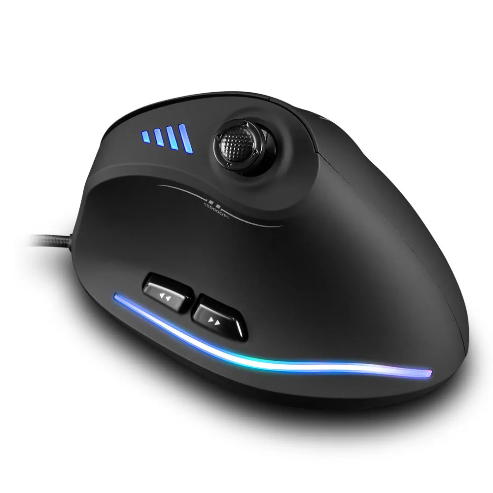 Programming Wired Vertical Mouse Optical with Joystick, Ergonomic Design