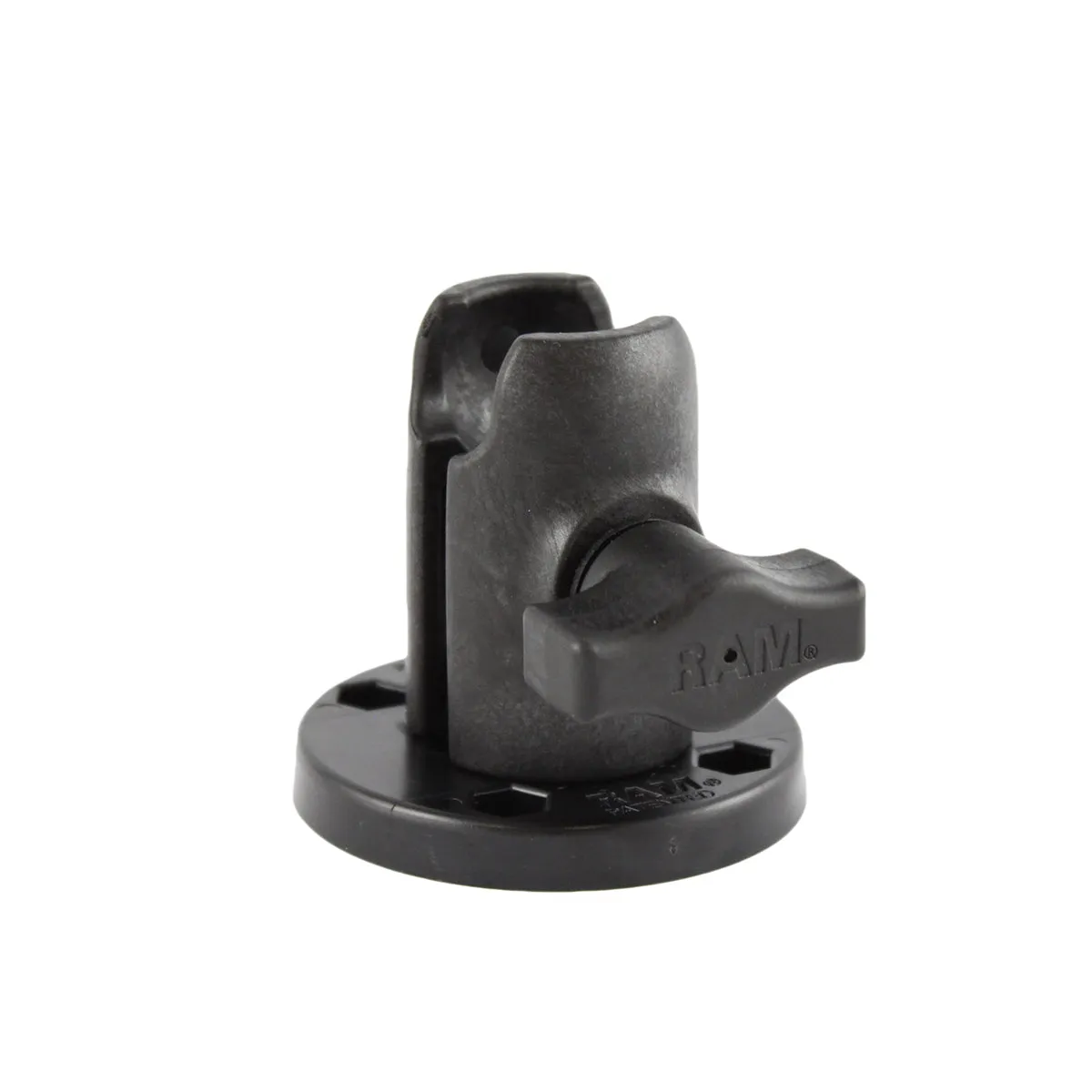 RAM Single Socket Arm with Round Swivel Plate